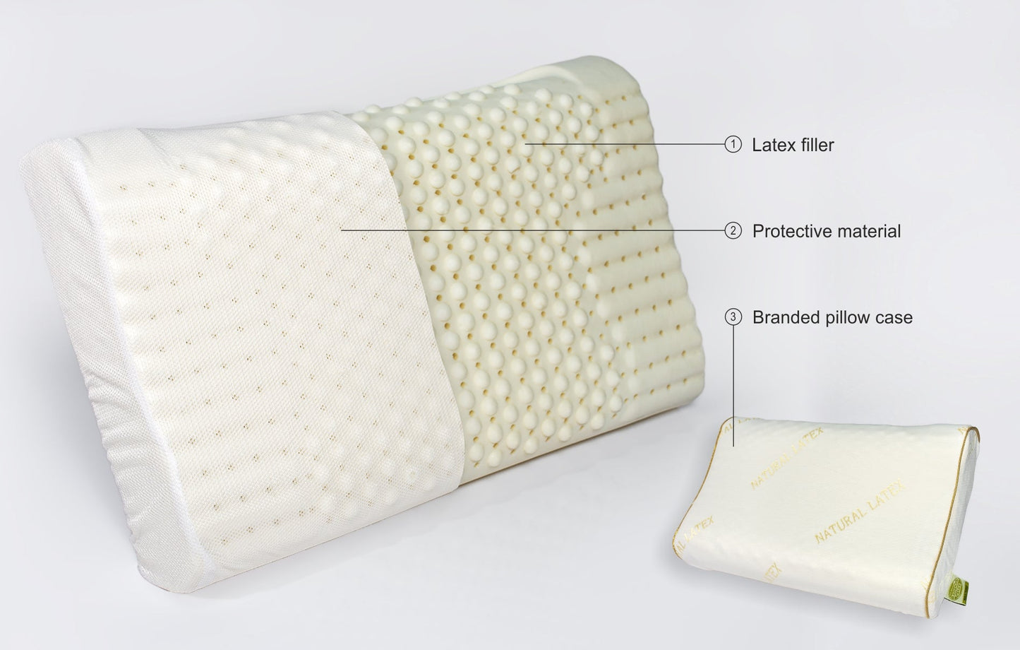 Latex pillow "DOLPHIN SPA"