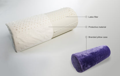 Compact Natural Latex Bolster Pillow