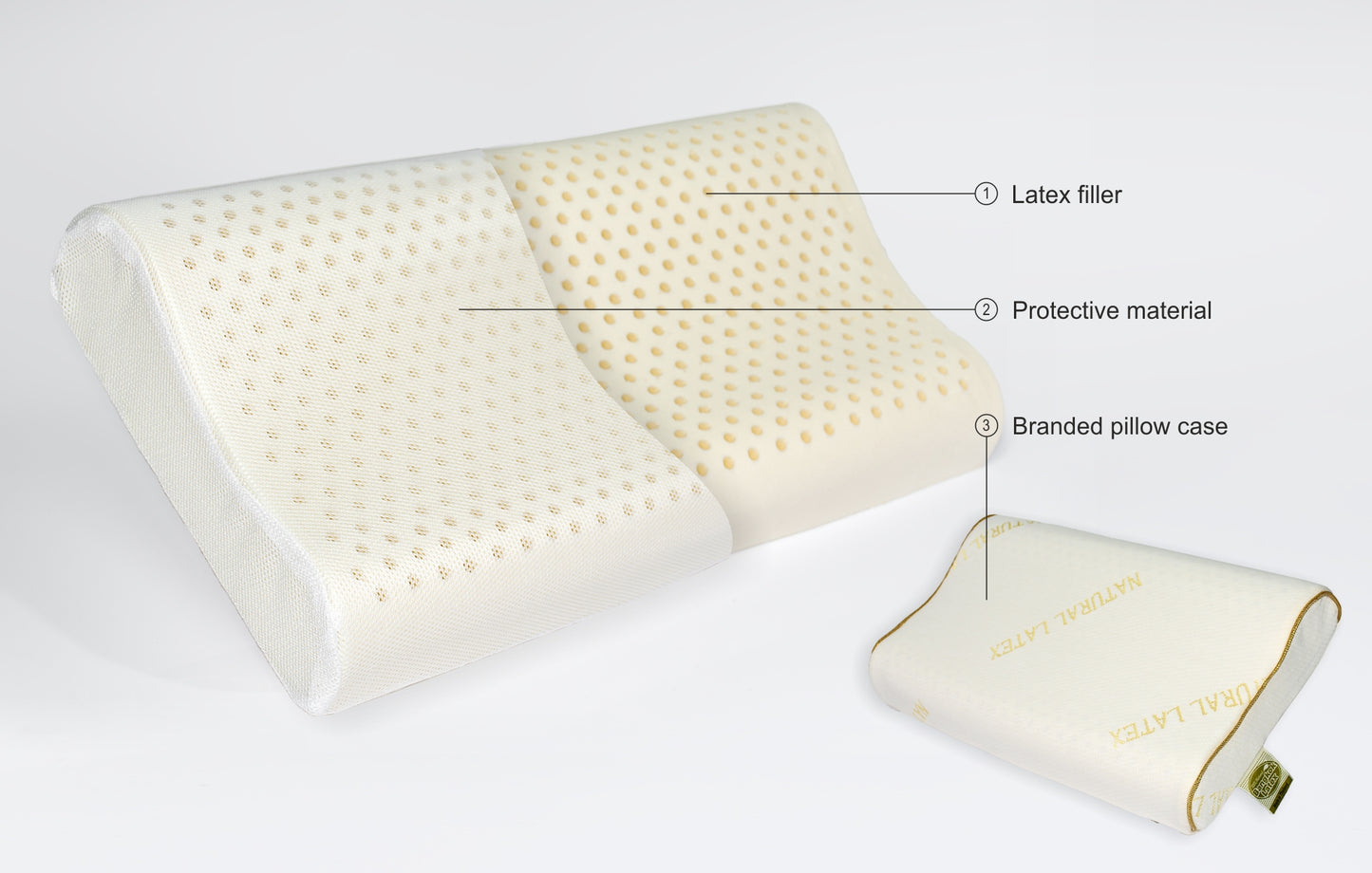 Latex pillow "DOLPHIN"