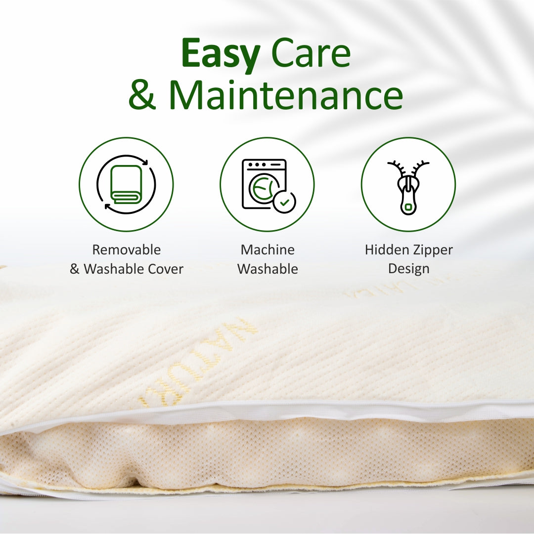 DOLPHIN SPA – 100% Organic Natural Thai Latex Pillow (Anatomical Support)