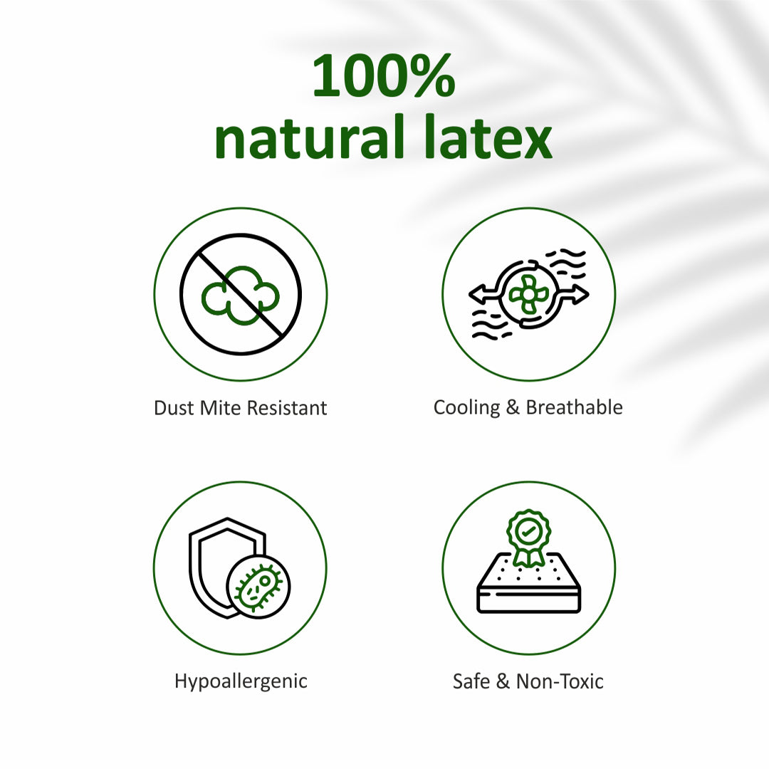 100% Natural Thai Latex Mattress | Orthopedic Support | Russian & Custom size