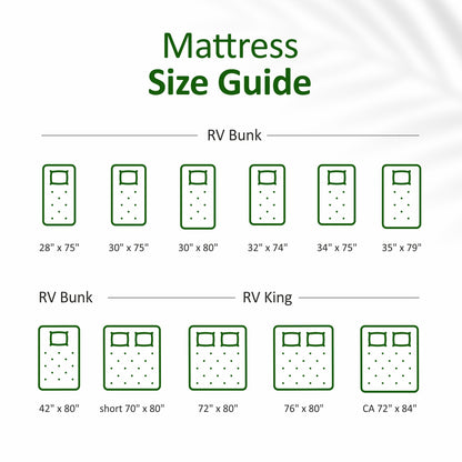 100% Natural Thai Latex RV, Camper & Boat Mattress – Custom Sizes
