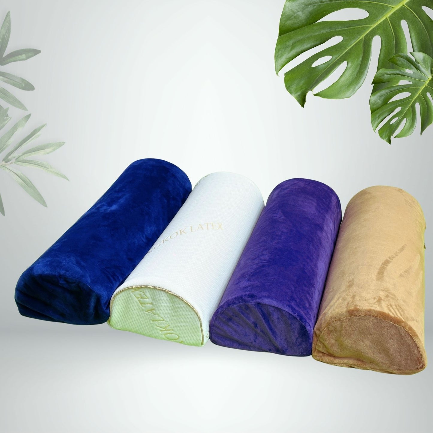 Halvrunt stödstöd i naturlatex