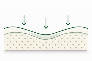 Increases resistance under deeper compression