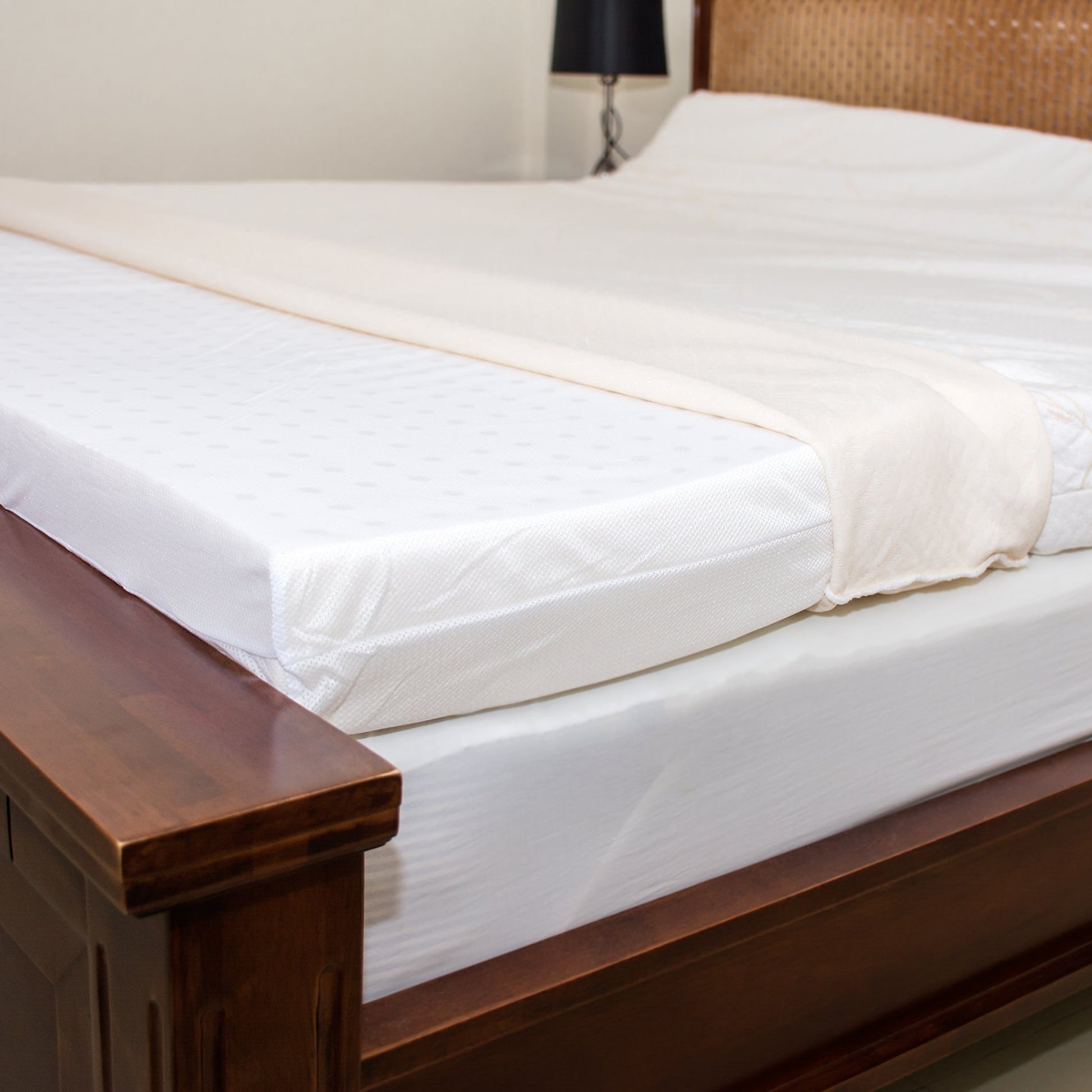 Natural latex orthopedic mattress side view with Inner cover