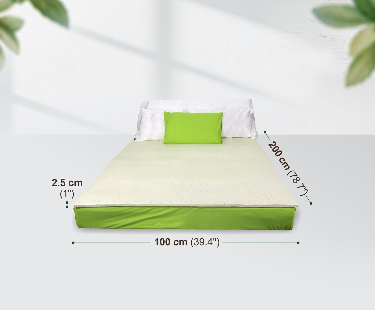 MATTRESS (topper) 100x200x2.5cm (3.5ft*1in)