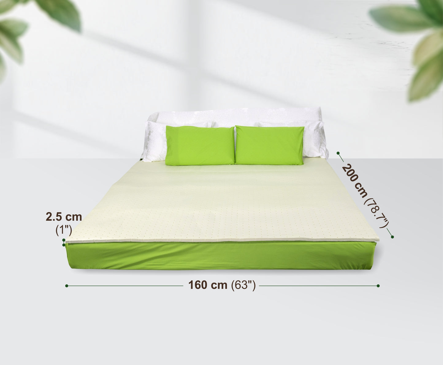 MATTRESS (topper) 160x200x2.5 cm (5.5ft*1in)