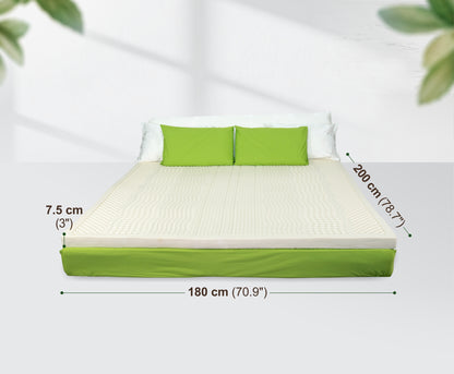 ที่นอนยางพาราแท้ 180x200x7.5 ซม. (6 ฟุต 3 นิ้ว)  