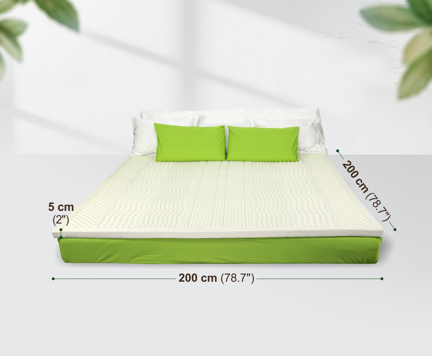Super king extra MATTRESS (topper) 200x200x5cm (6.5ft*2in)