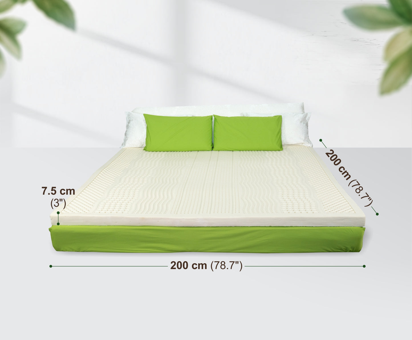 Super king extra MATTRESS 200x200x7.5cm (6.5ft*3in)