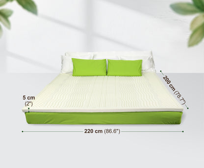 ที่นอนยางพาราแท้ 220x200x5 ซม. (7 ฟุต 2 นิ้ว)  