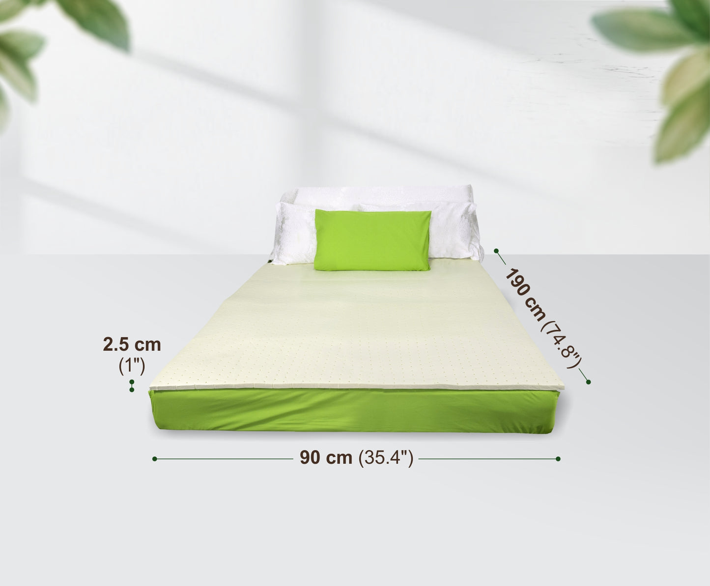 MATTRESS (topper) 90x190x2.5cm (3ft*1in)