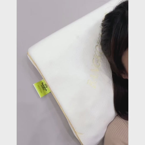 Bangkok Latex "LICHI" – 100% Organic Natural Thai Latex Pillow (Petite & Back Sleeper Support)