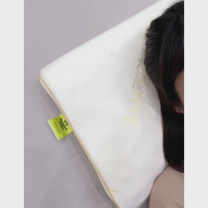 Bangkok Latex "LICHI" – 100% Organic Natural Thai Latex Pillow (Petite & Back Sleeper Support)