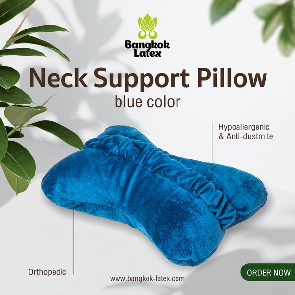 Car Pillow For Neck Blue