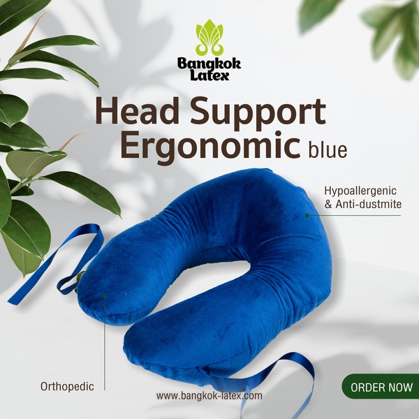 Head Support Ergonomic Travel Pillow Head Support Ergonomic Blue
