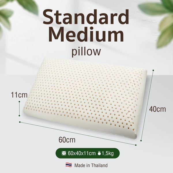 Smooth pillow of traditional shape STANDARD