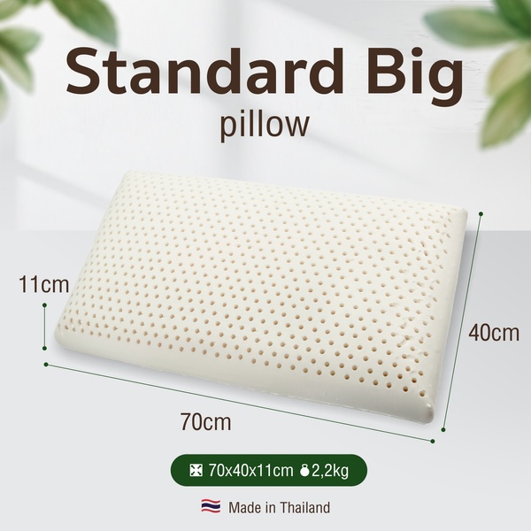 Smooth pillow of traditional shape STANDARD Big