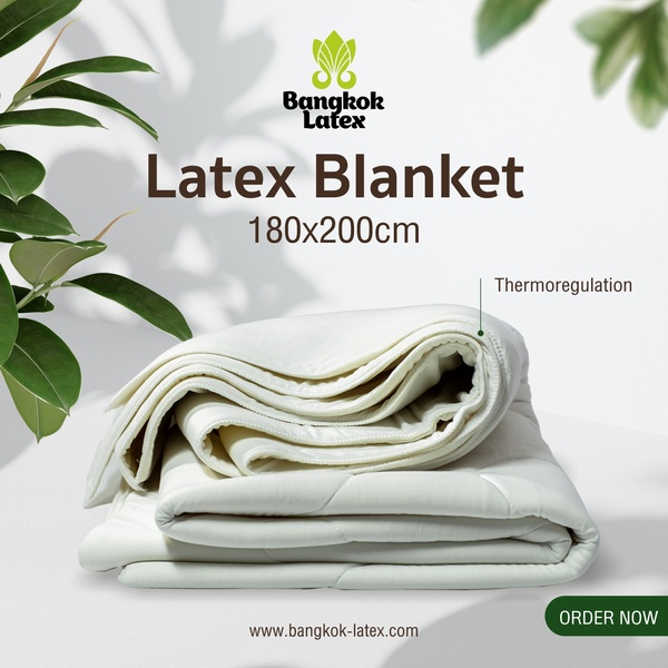 Natural Latex Blanket Size180x200 cm