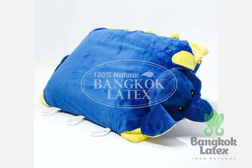 Подушка-игрушка СЛОН синий  EL-S-DBL фото