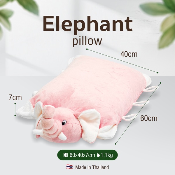 Pillow Toy "Elephant" Pink