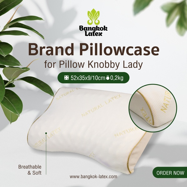 Brand Pillowcase for Pillow "Knobby LADY"