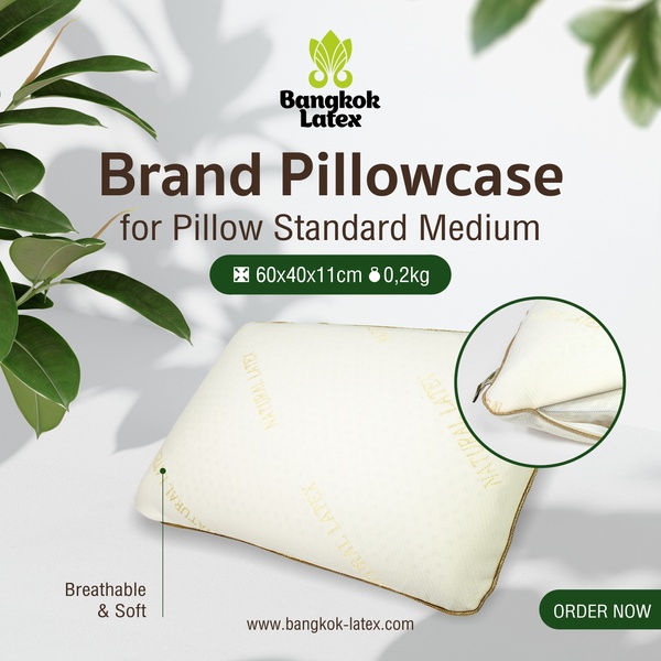 Brand Pillowcase for Pillow "STANDARD MEDIUM"