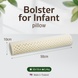 Natural Latex Bolster "Infant" White