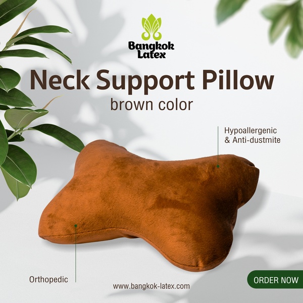 Car Pillow For Neck Brown